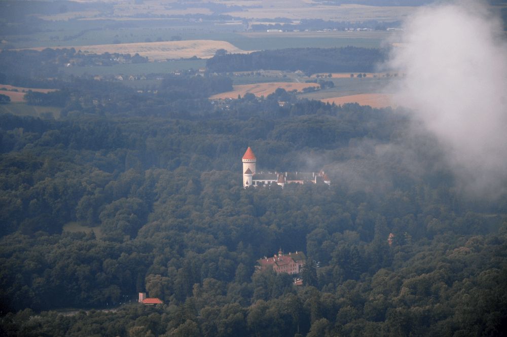 Vyhlidkovy let balonem Konopiste