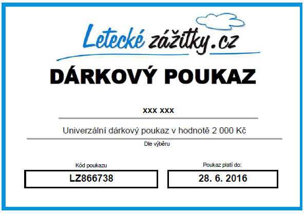 Univerzální dárkový poukaz