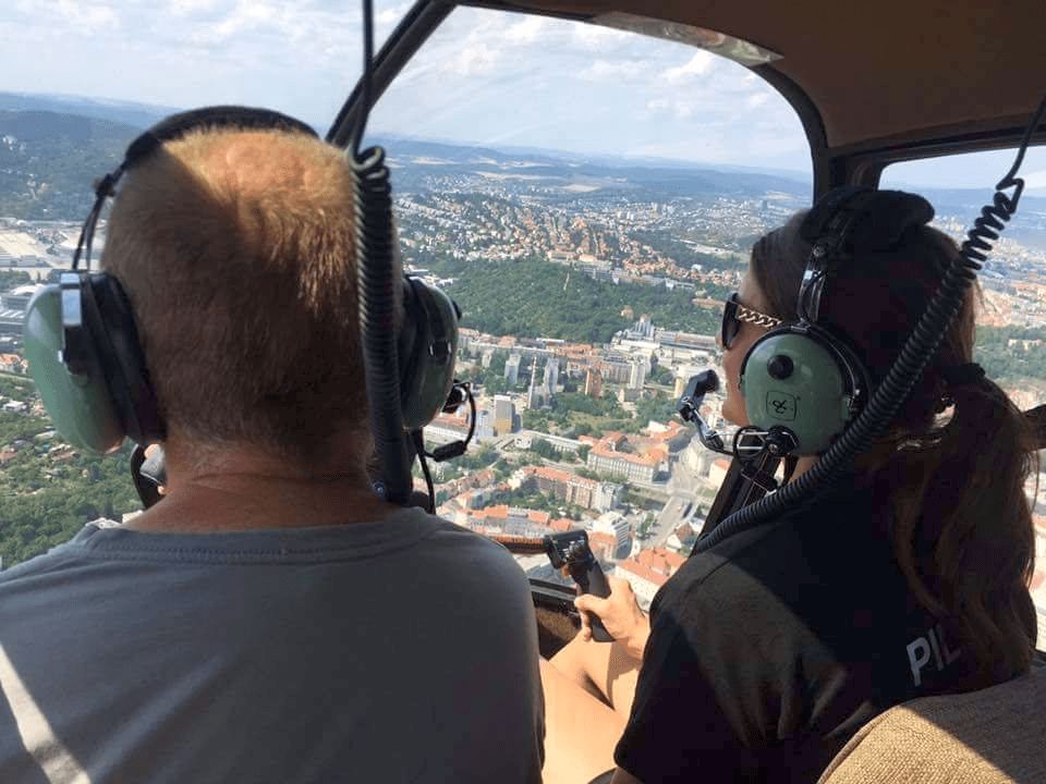 Vyhlídkový let vrtulníkem nad Brněnskou přehradu