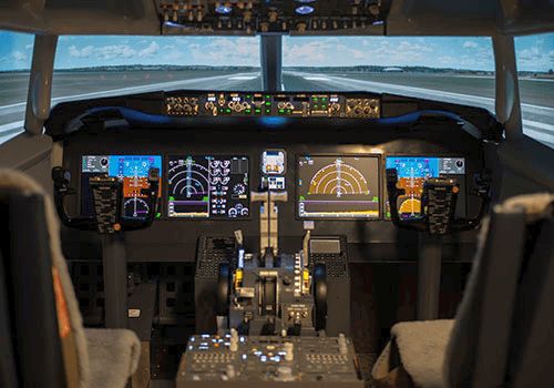 Let v simulátoru letadla Boeing 737 MAX