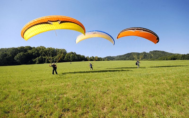 Termický tandem paragliding