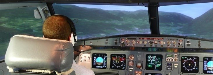 Pohyblivý simulátor Airbus 320 na Ruzyni
