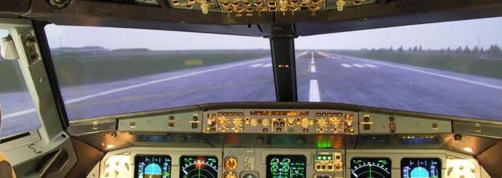 Pohyblivý simulátor Airbus 320 na Ruzyni