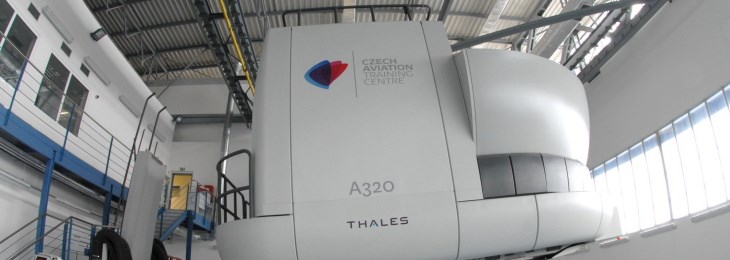 Pohyblivý simulátor Airbus 320 na Ruzyni