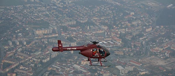 Vyhlídkový let jedinečným vrtulníkem MD 520N