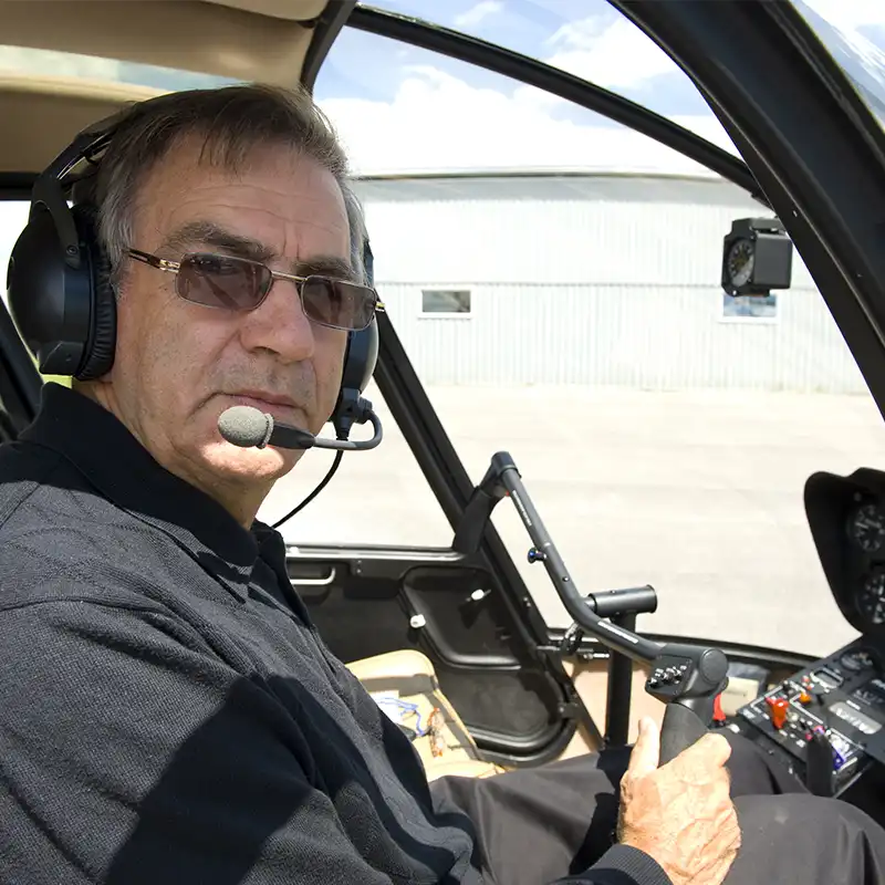 Let vrtulníkem nad Brněnskou přehradou