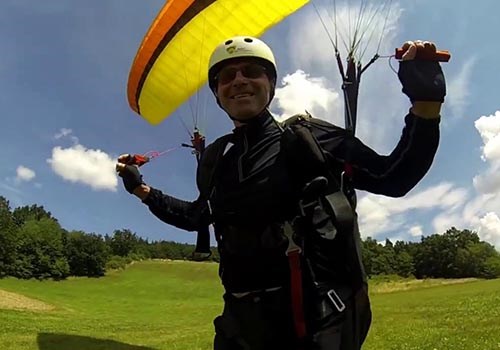 Termický tandemový paragliding Beskydy