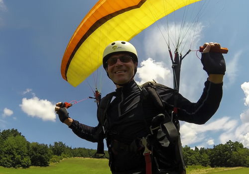 Termický tandemový paragliding Beskydy