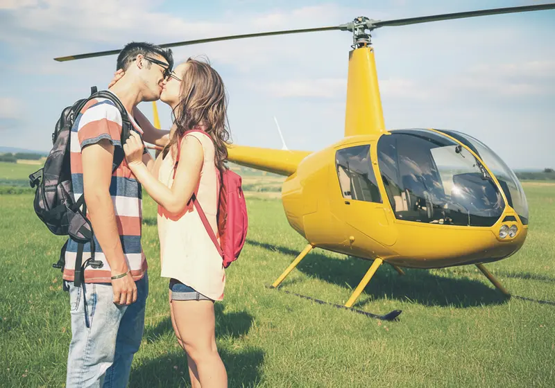 Romantický let vrtulníkem z Hradce Králové