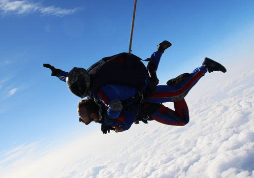 Tandemový seskok padákem Hořovice