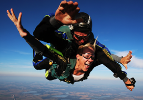 Tandemový seskok Kolín