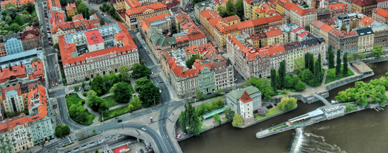 Vyhlídkový let nad historickým centrem Prahy