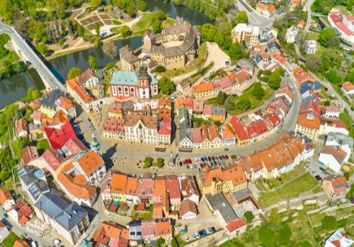 Vyhlídkový let lázeňská města a krásy západních Čech