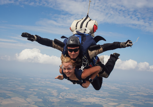 Tandemový seskok Žatec