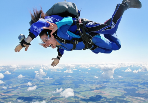 Tandemový seskok padákem Liberec